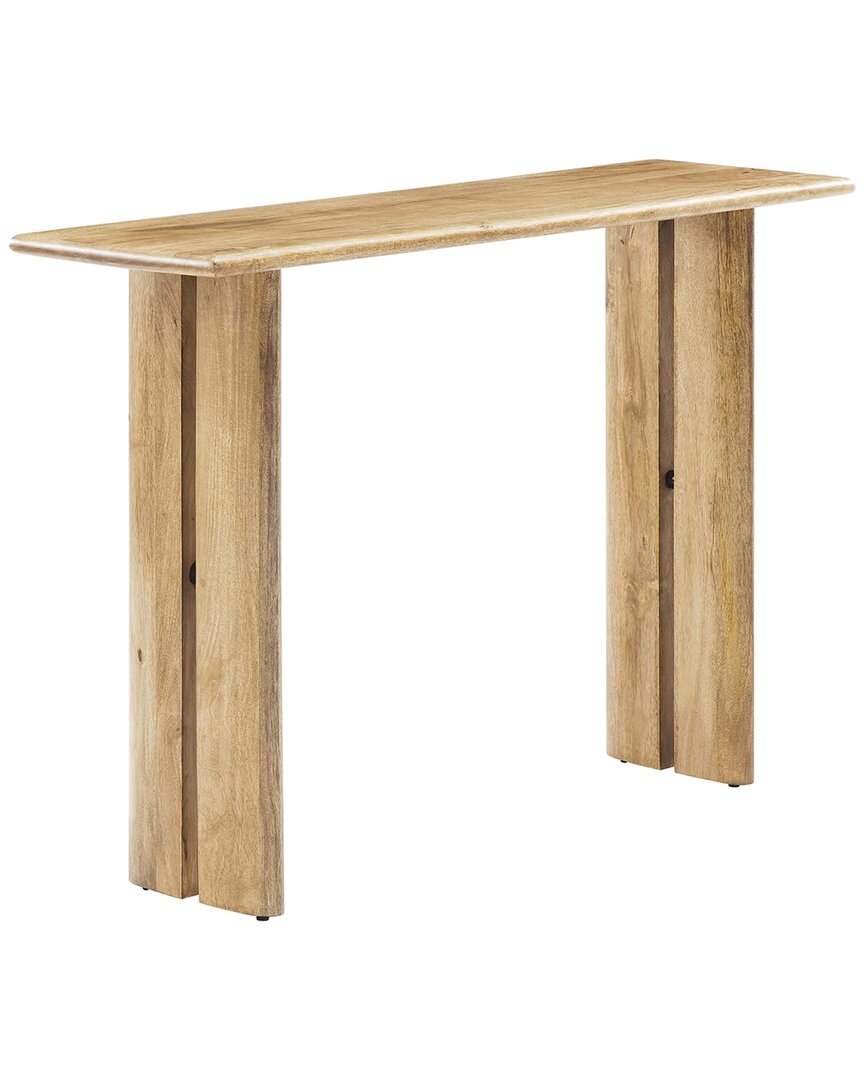 Modway Amistad Wood Console Table In Brown