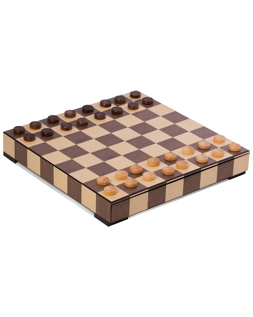 Bey-berk Matted Inlay Chess And Checkers Set