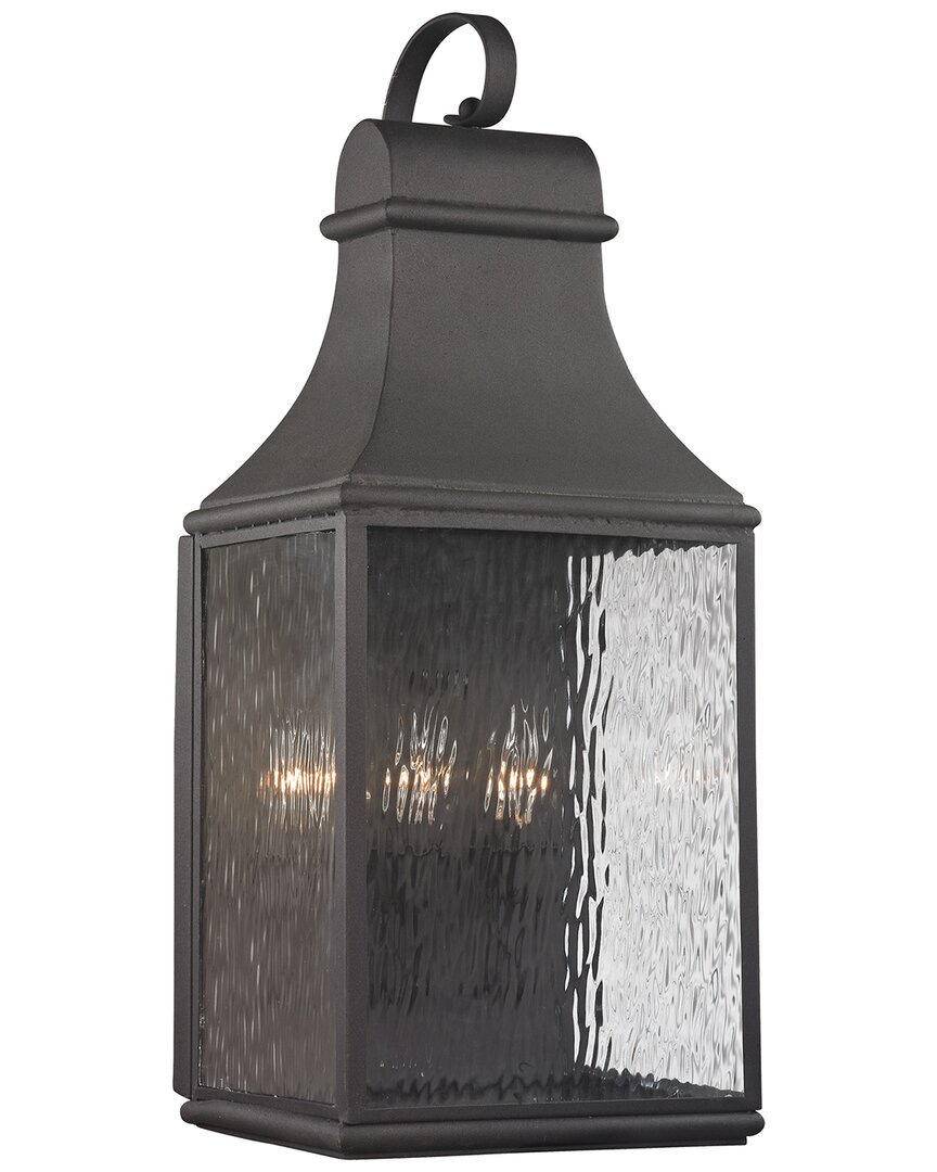 Artistic Home & Lighting Artistic Home Forged Jefferson 27'' High 3-light Outdoor Sconce In Grey