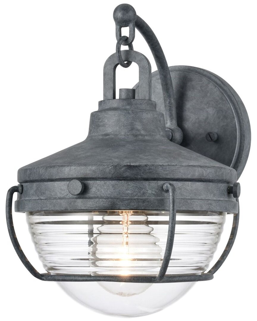 Artistic Home & Lighting Artistic Home Eastport 10'' High 1-light Outdoor Sconce In Silver
