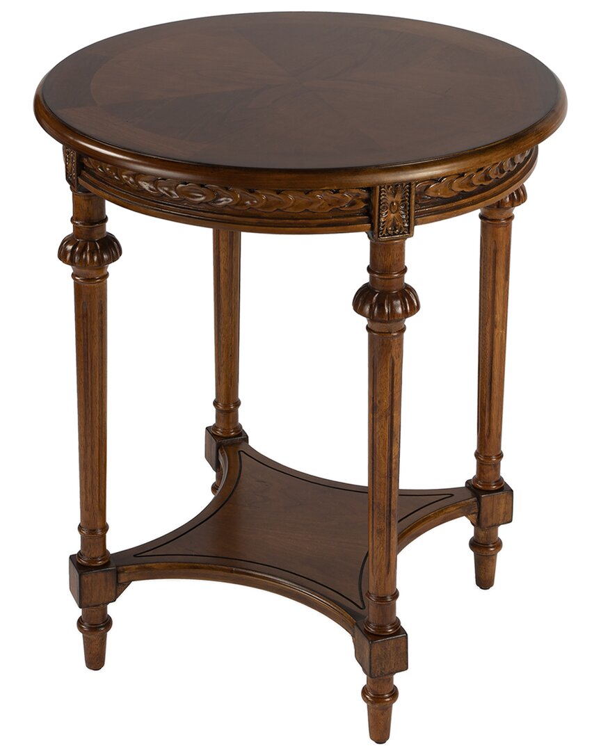 Butler Specialty Company Hellinger Round End Table In Brown
