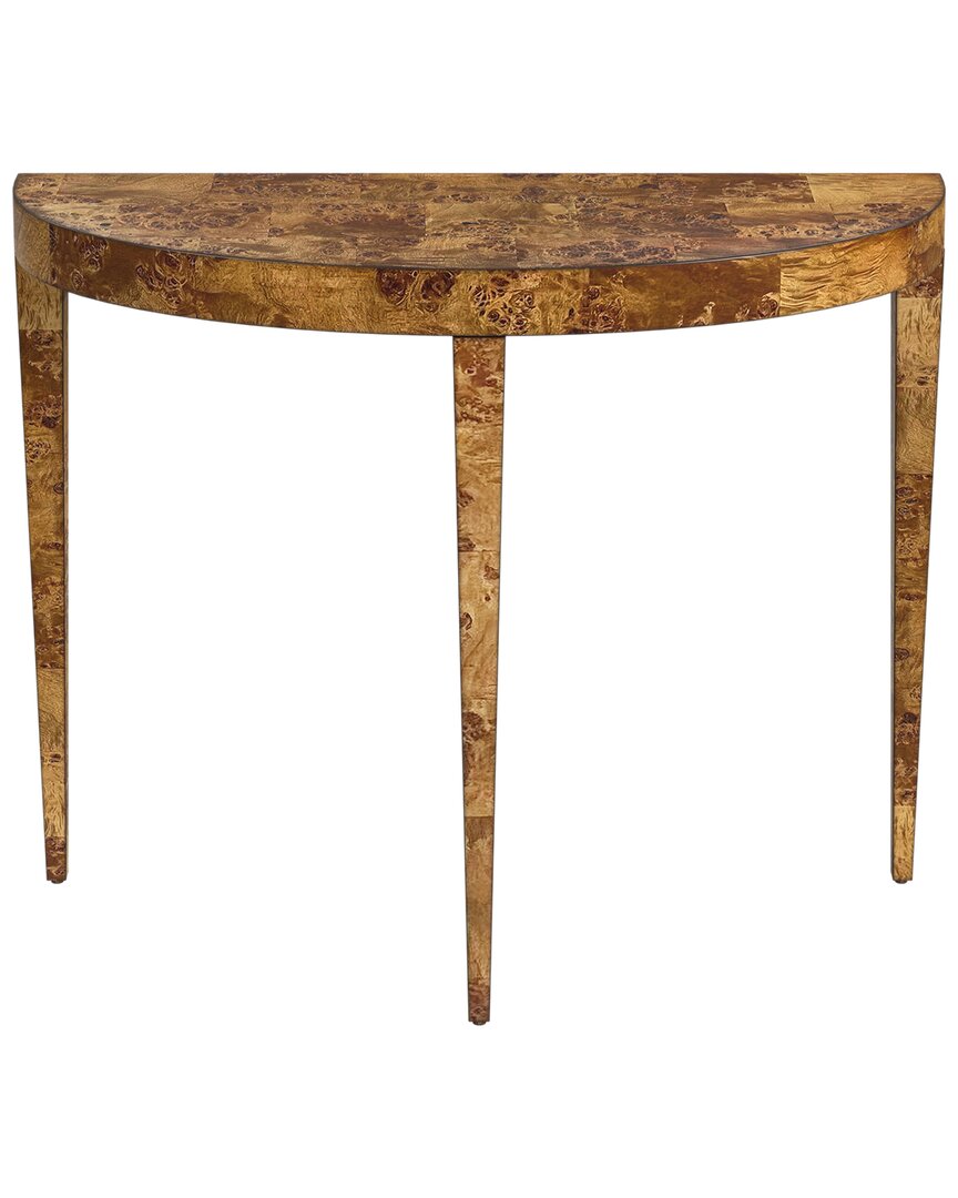 Butler Specialty Company Ingrid Traditional Burl Console Table In Brown