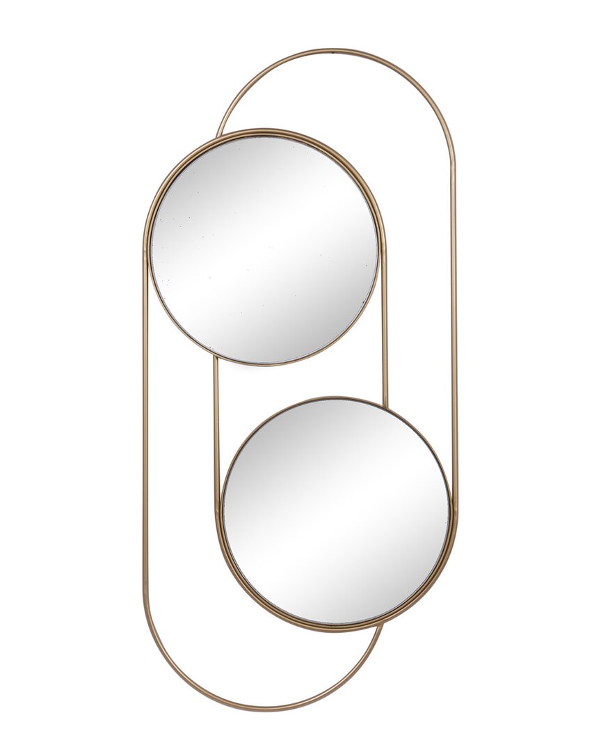 Peyton Lane Gold Contemporary Metal Wall Mirror