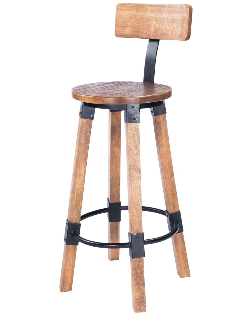 Butler Specialty Company Mountain Lodge Wood & Metal 30in Bar Stool In Brown