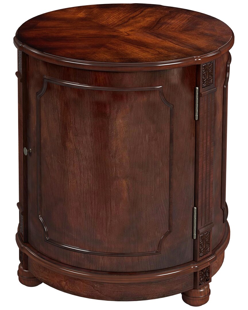 Butler Specialty Company Thurmond Drum 20in Drum Side Table In Brown