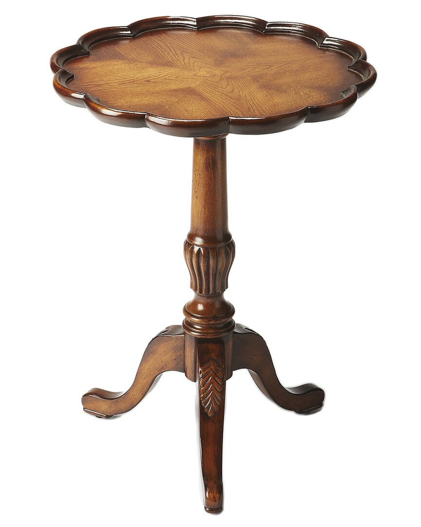 Butler Specialty Company Dansby Pedestal Accent Table In Brown