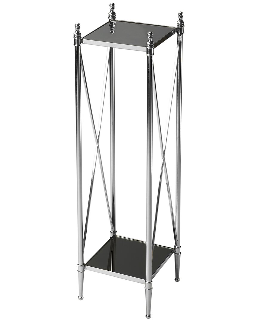 Butler Specialty Company Deidre Glass & Metal Pedestal Plant Stand