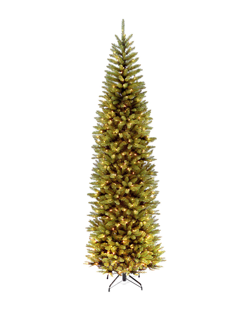 National Tree Company 9ft Kingswood Fir Pencil Tree With 500 Clear Lights