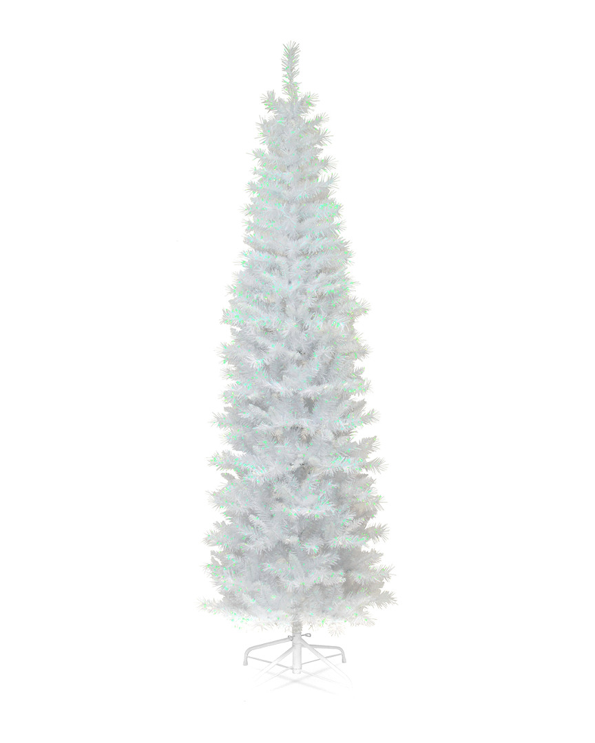 National Tree Company 6ft White Iridescent Tinsel Tree