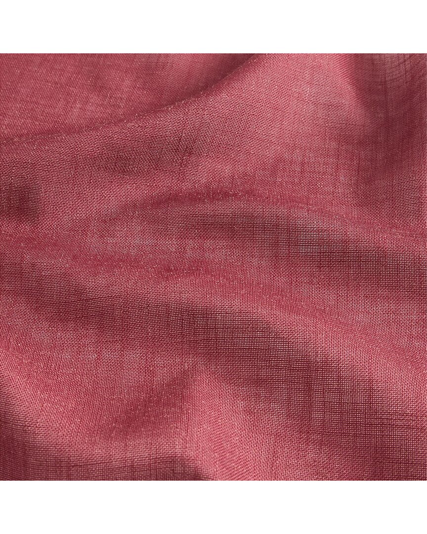 Threadmade Brighton Windowpane Plaid Rod Pocket Back Tab Blackout Window Curtain Panel In Red