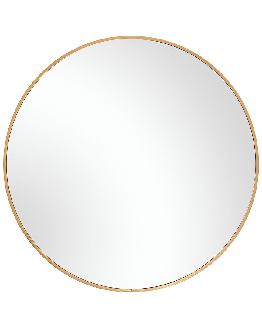 Hewson Brushed Gold Finish Plain Mirror