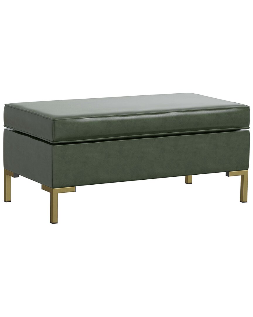 Skyline Furniture Bench With Y Legs In Green