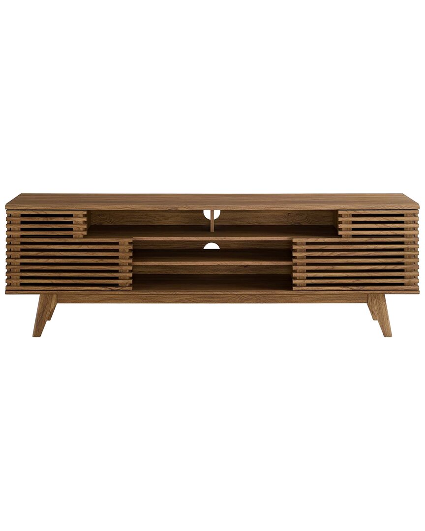 Modway Render 71in Media Console Tv Stand In Brown