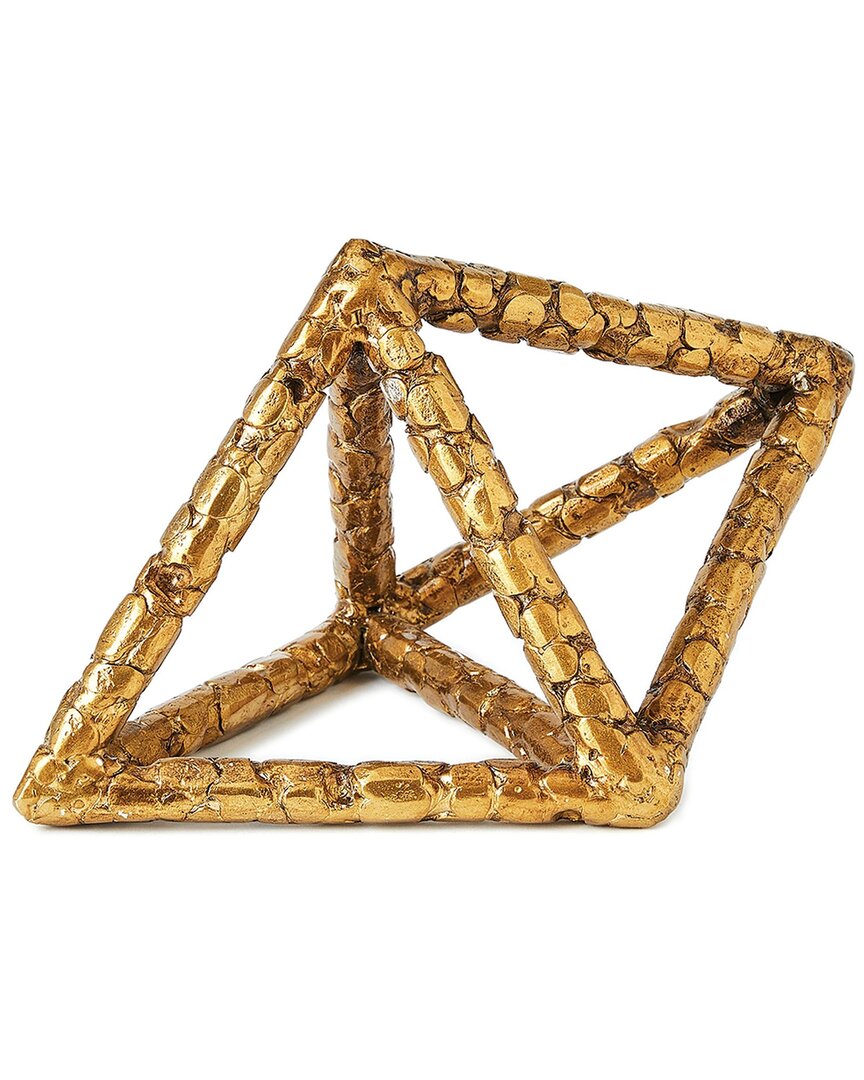 Global Views Forged Triangular Bipyramid In Gold