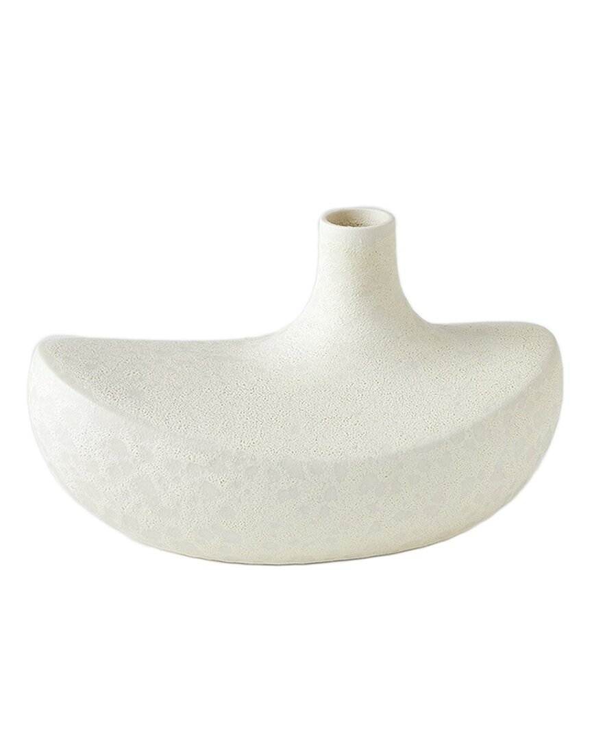 Global Views Solis Vase In White