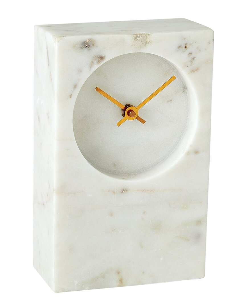 Global Views Marble Tower Clock