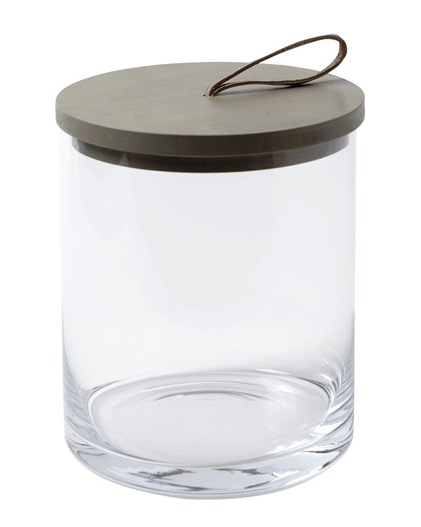 Global Views Rustic Canister In Clear