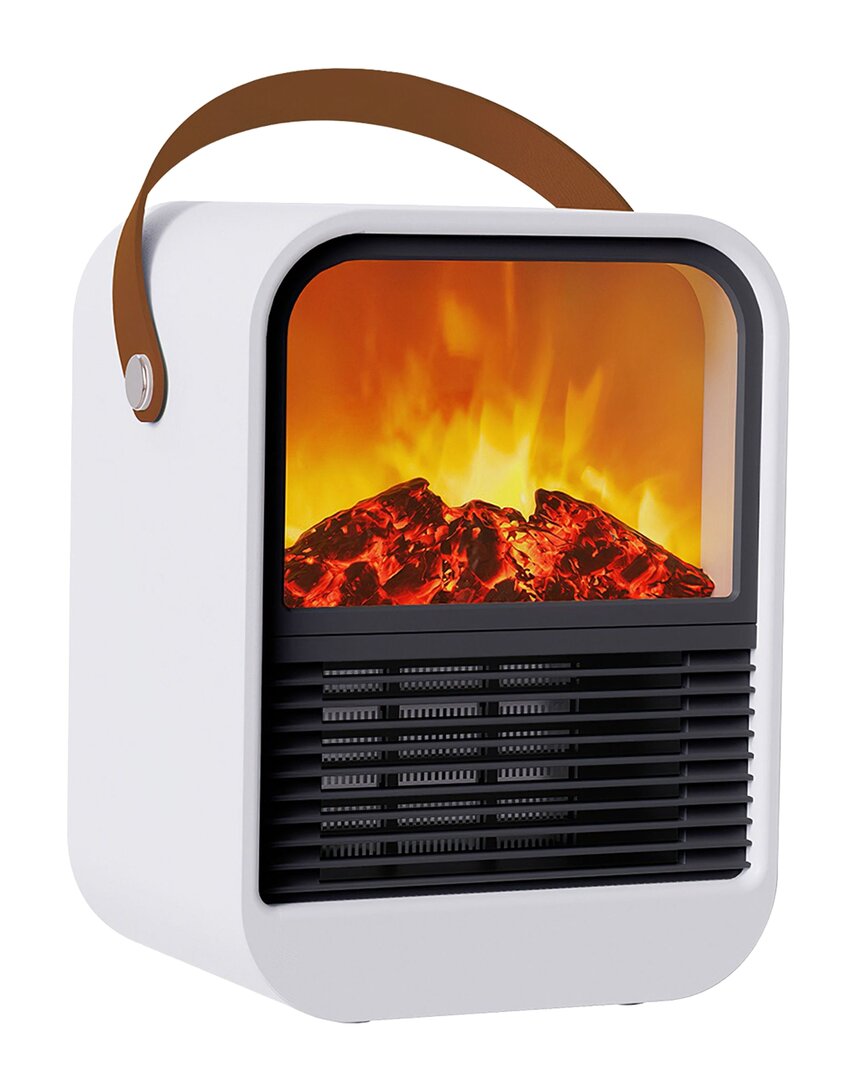 Fresh Fab Finds Portable Electric Fireplace Heater In White