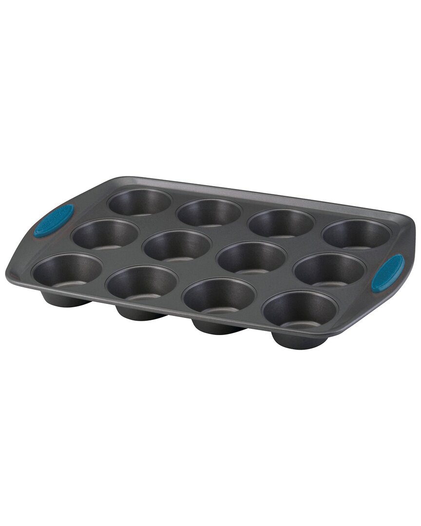 Rachael Ray Yum-o Nonstick 12-cup Oven Lovin' Muffin & Cupcake Pan In Black