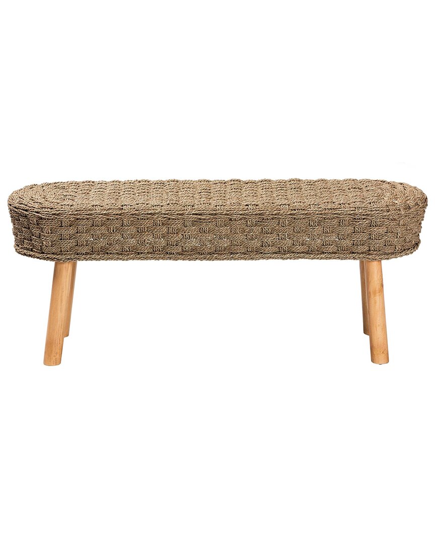 Baxton Studio Denver Modern Wood Accent Bench