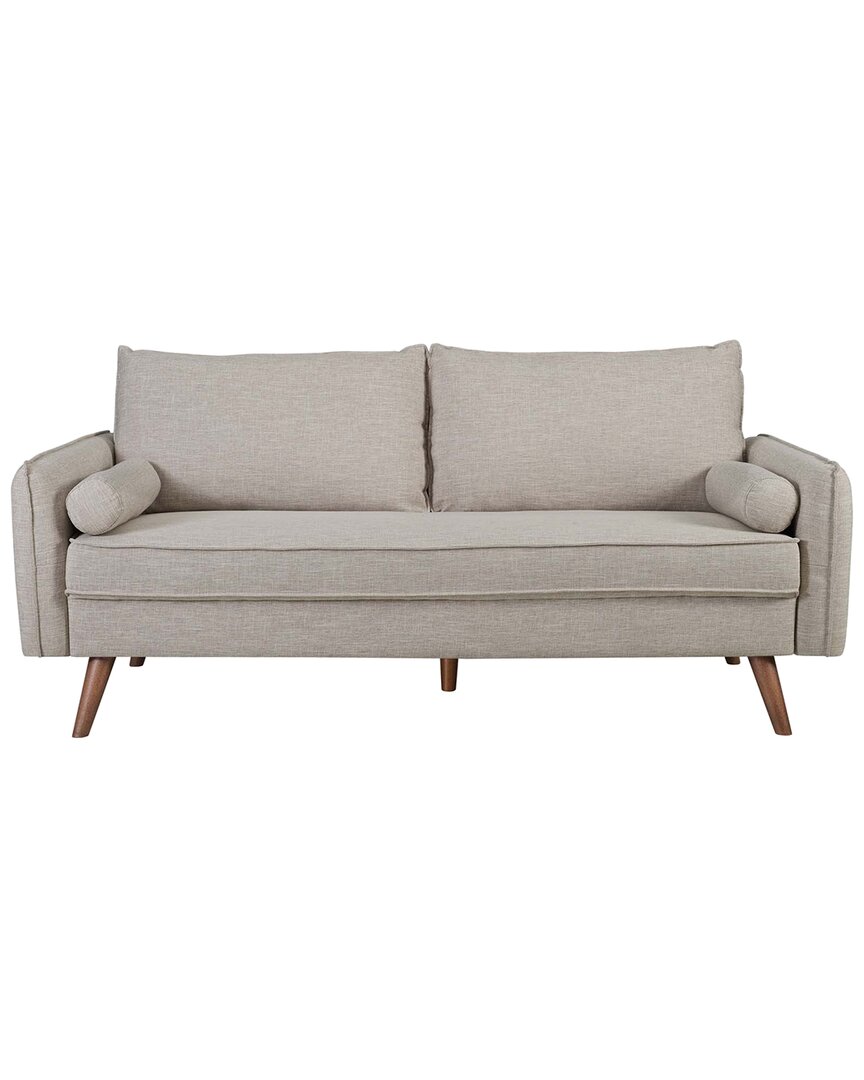 Modway Revive Upholstered Fabric Sofa In Beige