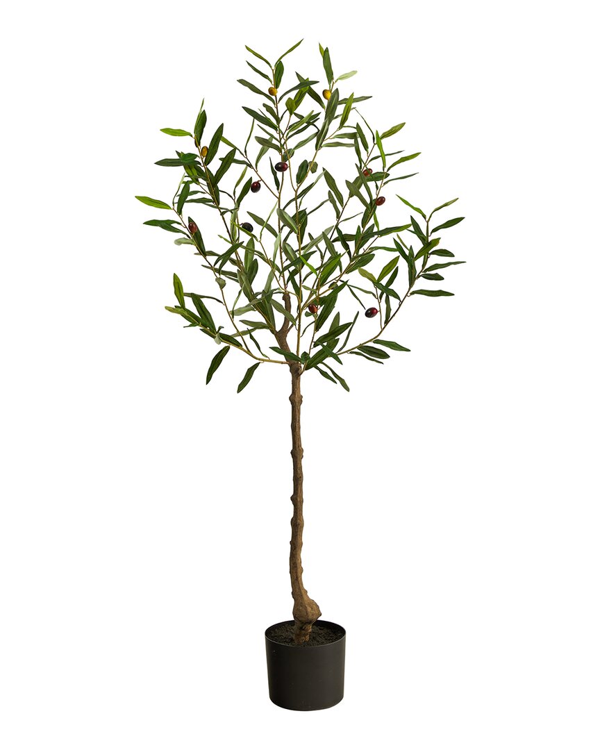 Nearly Natural 4ft Olive Artificial Tree In Green
