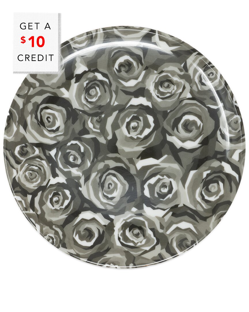 Elizabeth Sutton Home Roses Dinner Plate With $10 Credit