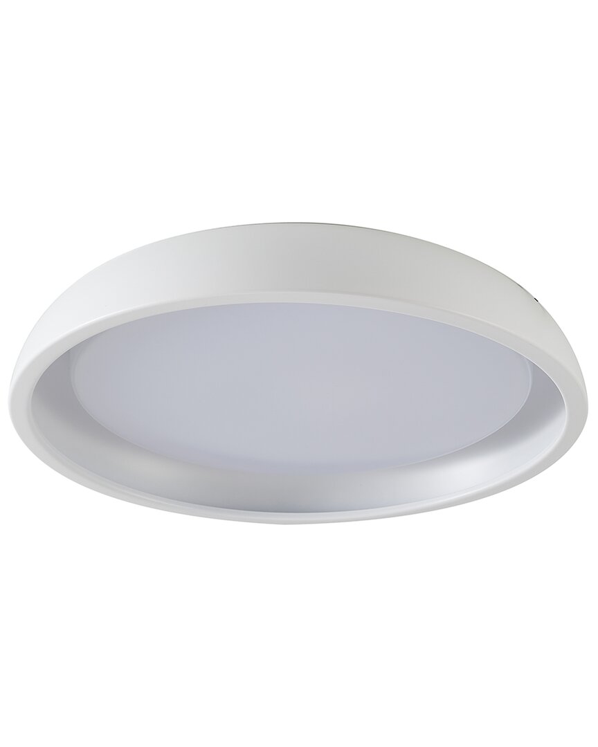 Bethel International 1-light Matte Led Flush Mount With Acrylic Diffuser