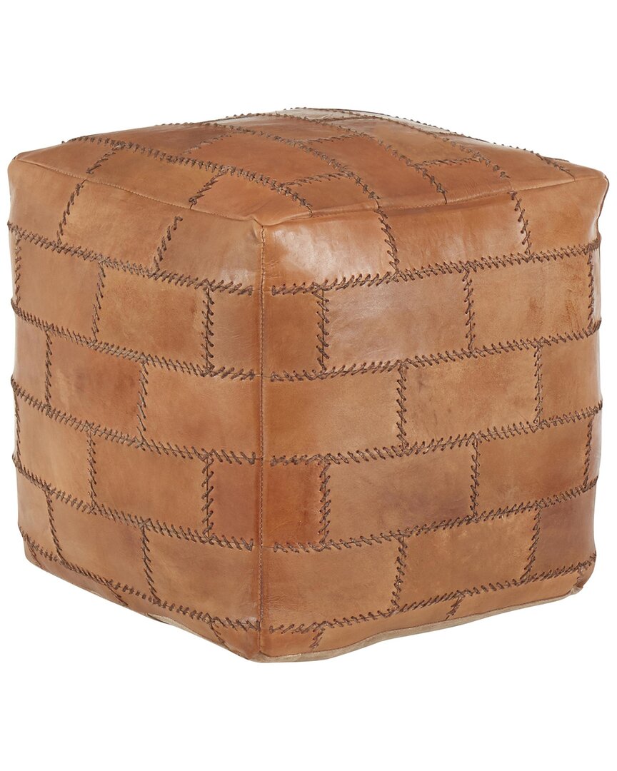Lumisource Cobbler Pouf In Brown
