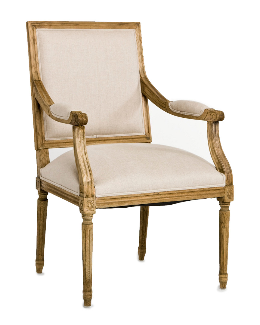 Zentique Louis Arm Chair In Neutral