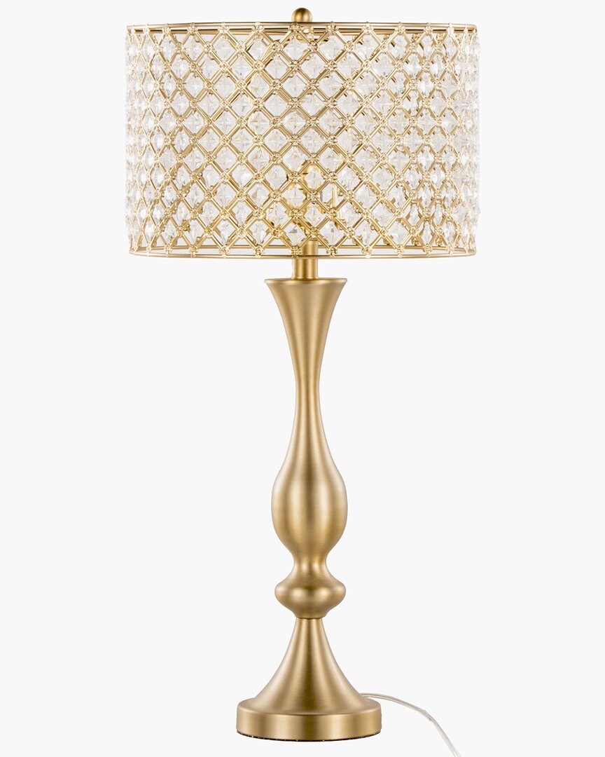 Lumisource Topaz 27 Glam/art Deco Metal Table Lamp In Gold M