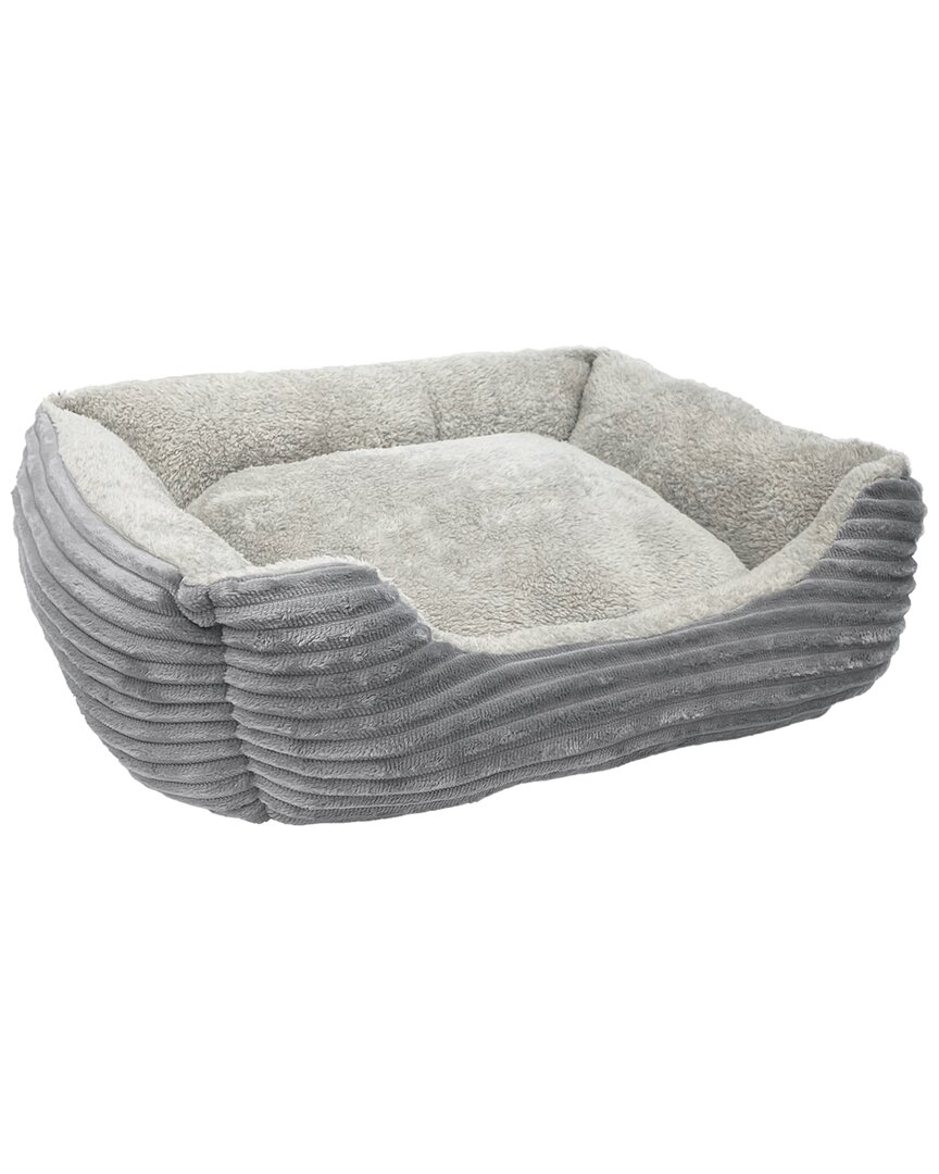 Wag And Wiggle Corduroy Plush Cuddler In Grey