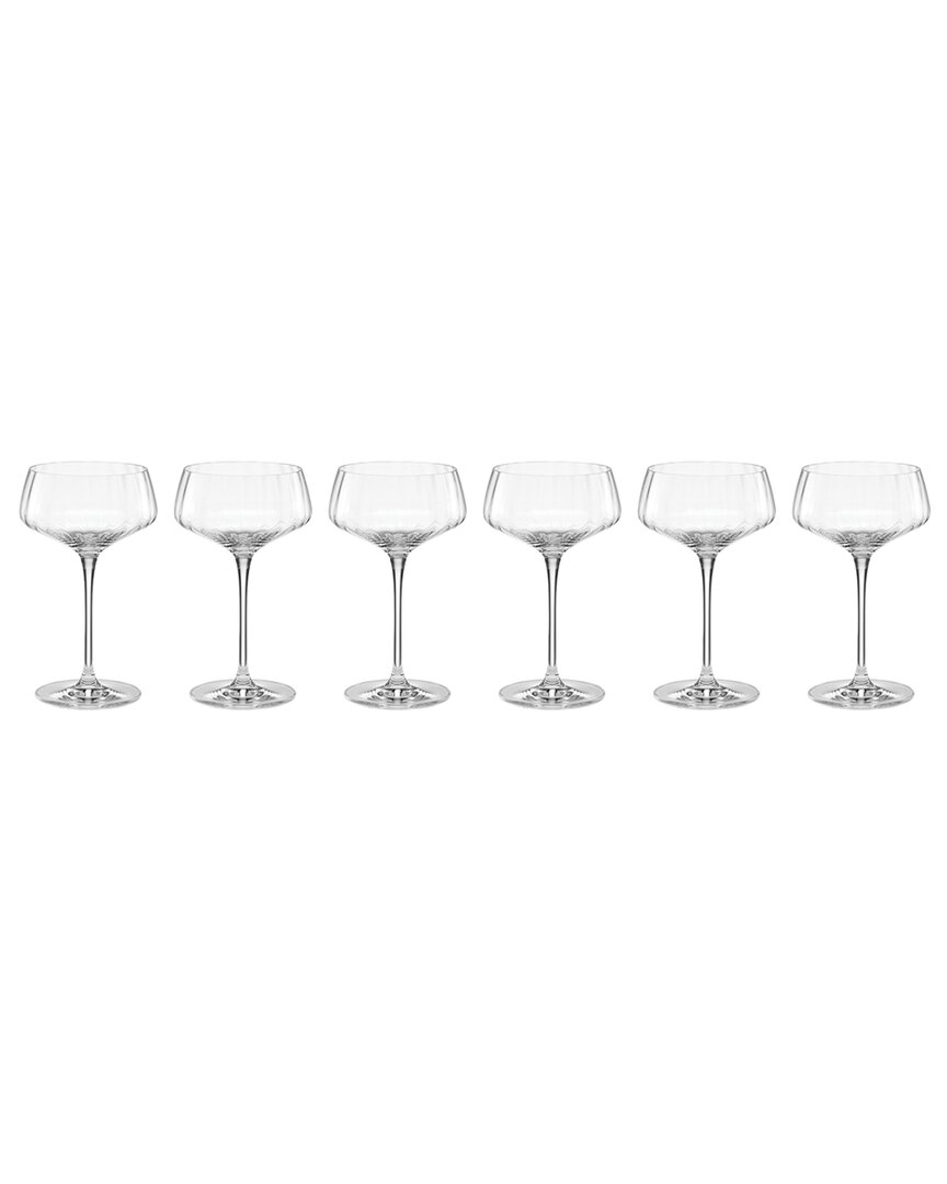 Lenox Set Of 6 Tuscany Classics Angled Optic Coupes
