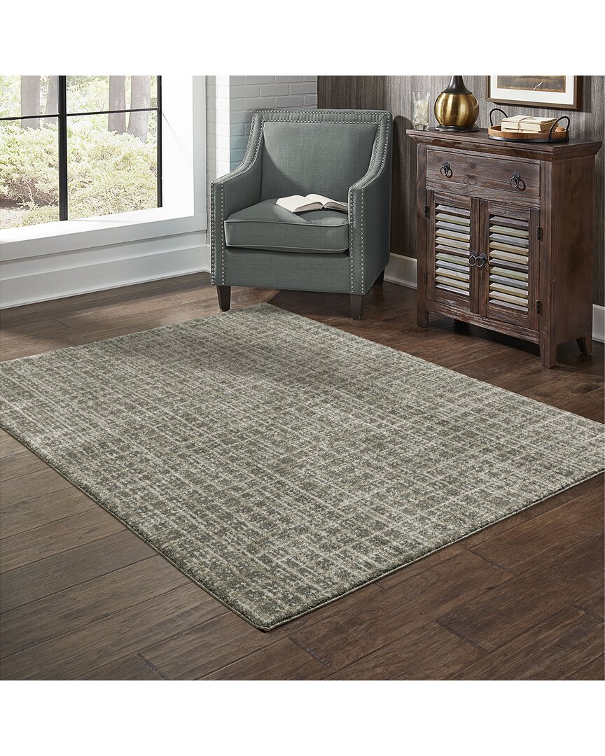 Stylehaven Ashton Geometric Plaid Rug In Gray