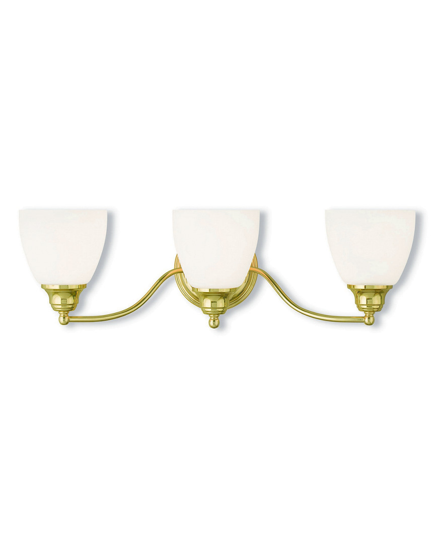 Livex Lighting Livex Somerville 3-light Polished Brass Bath-light