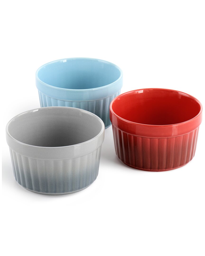 Crock-pot Thornburg 6pc 12oz Round Stoneware Ramekin Set