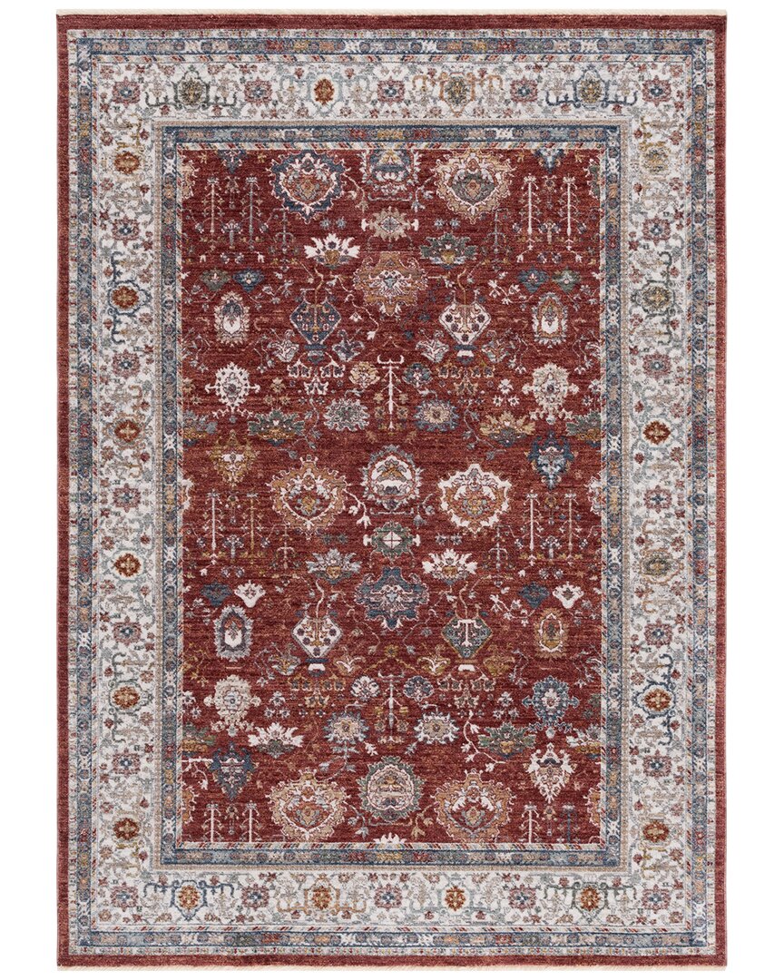Ralph Lauren Lauren Fairhaven Power Loomed Spacedyed Rug In Red