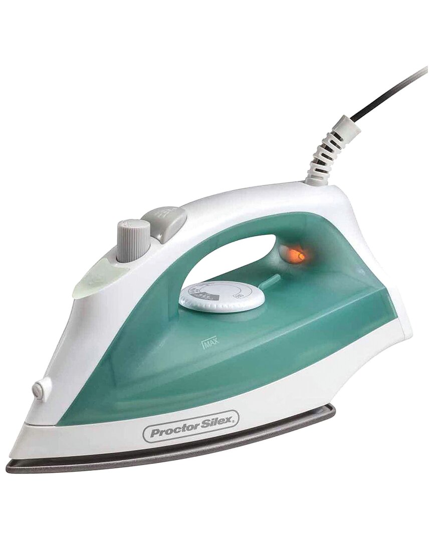Proctor Silex Adjustable Steam Iron With Spray & Non-stick In Green