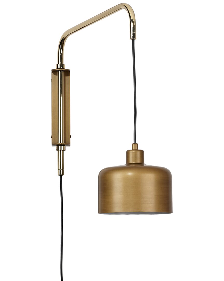 Jamie Young Jeno Swing Arm Wall Sconce, Small In Metallic