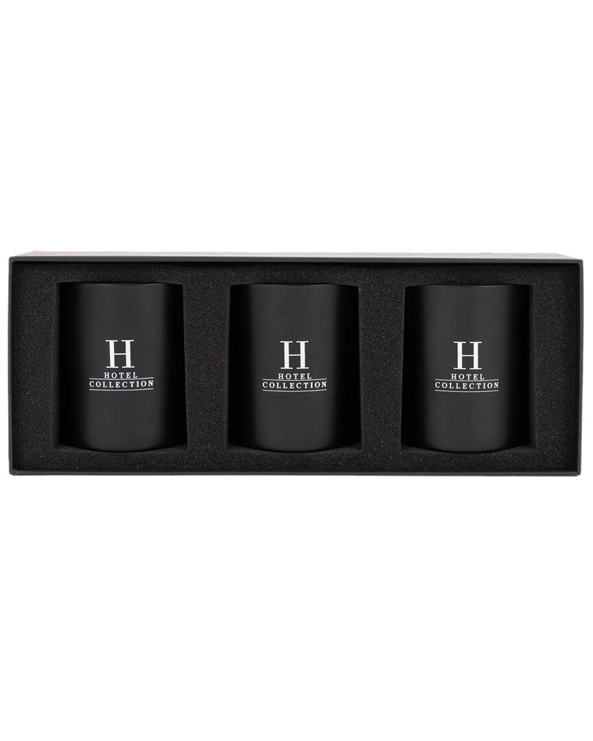 Hotel Collection Candle Trio Gift Set In Black