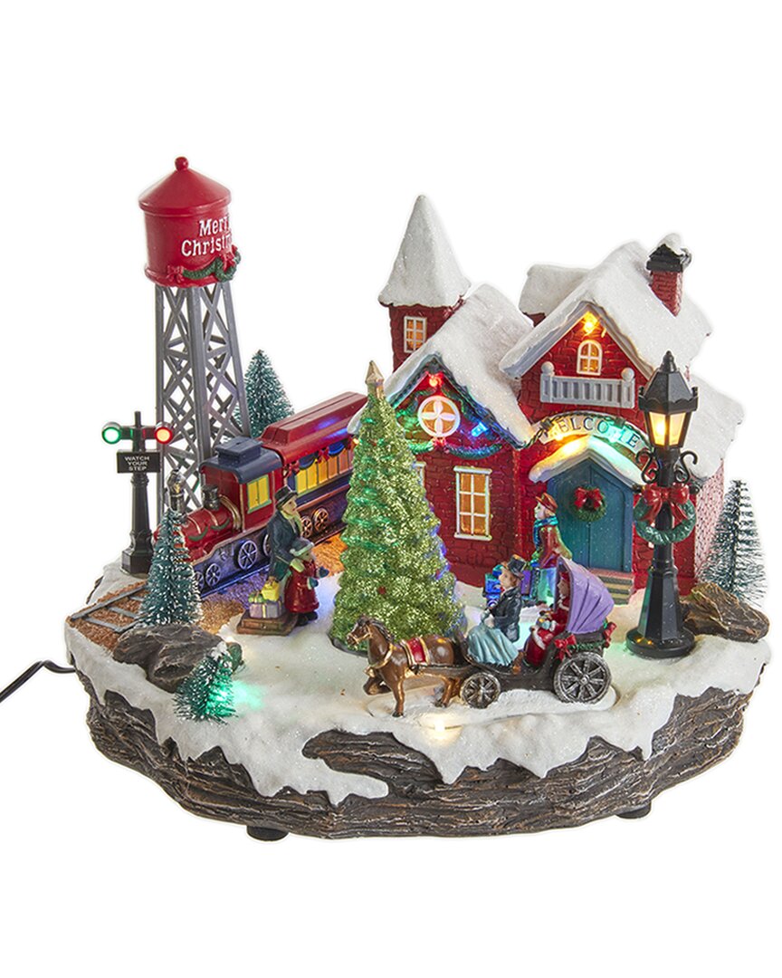 Kurt Adler 9.25in Light Up Musical Christmas Village