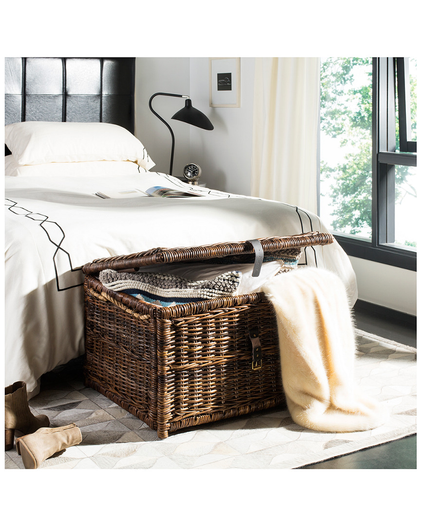 JONATHAN Y DESIGNS JONATHAN Y DESIGNS CADEN WICKER STORAGE TRUNK