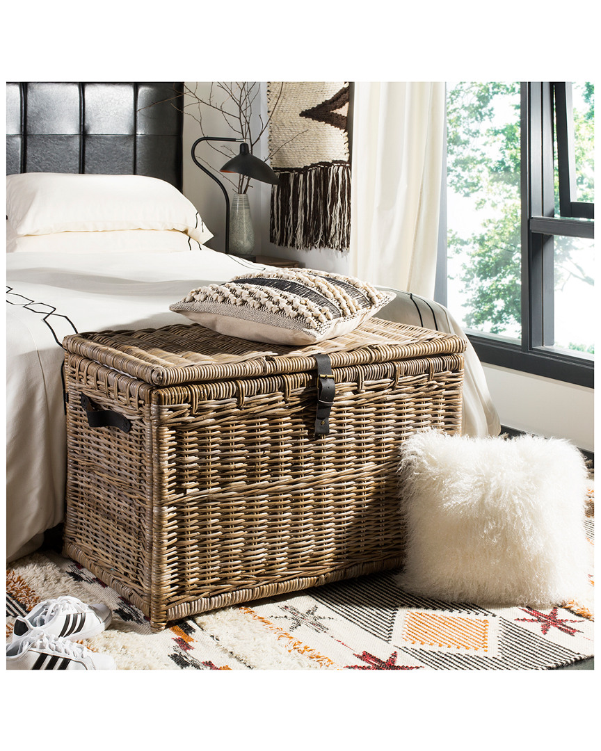 JONATHAN Y DESIGNS JONATHAN Y DESIGNS MICHAEL WICKER STORAGE TRUNK