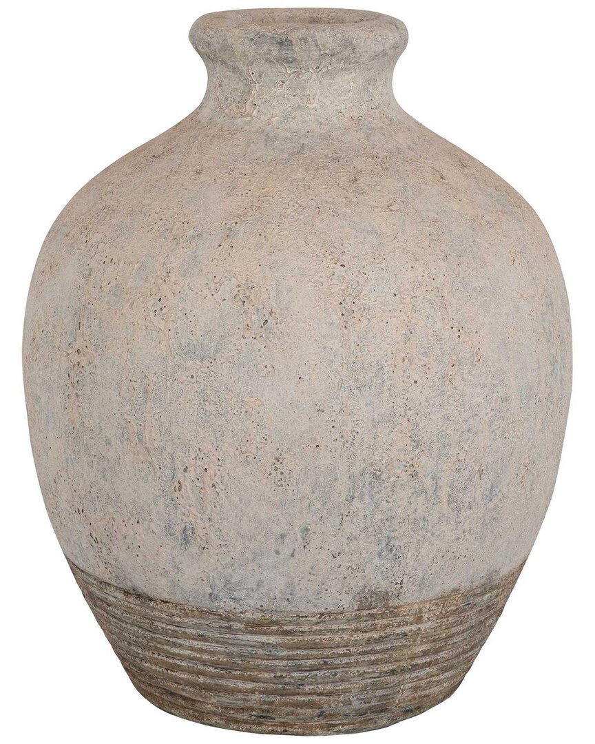 Uttermost Fernandina Oversized Rustic Vase In Brown