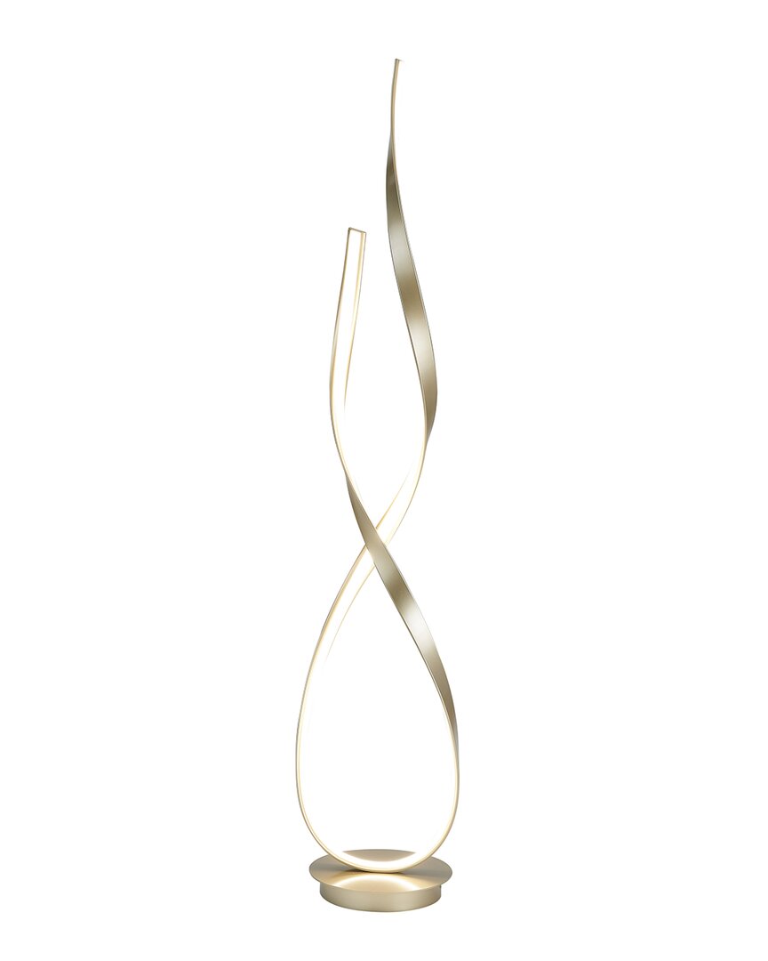Finesse Decor Sandy Gold Vienna Led 55in Tall Floor Lamp
