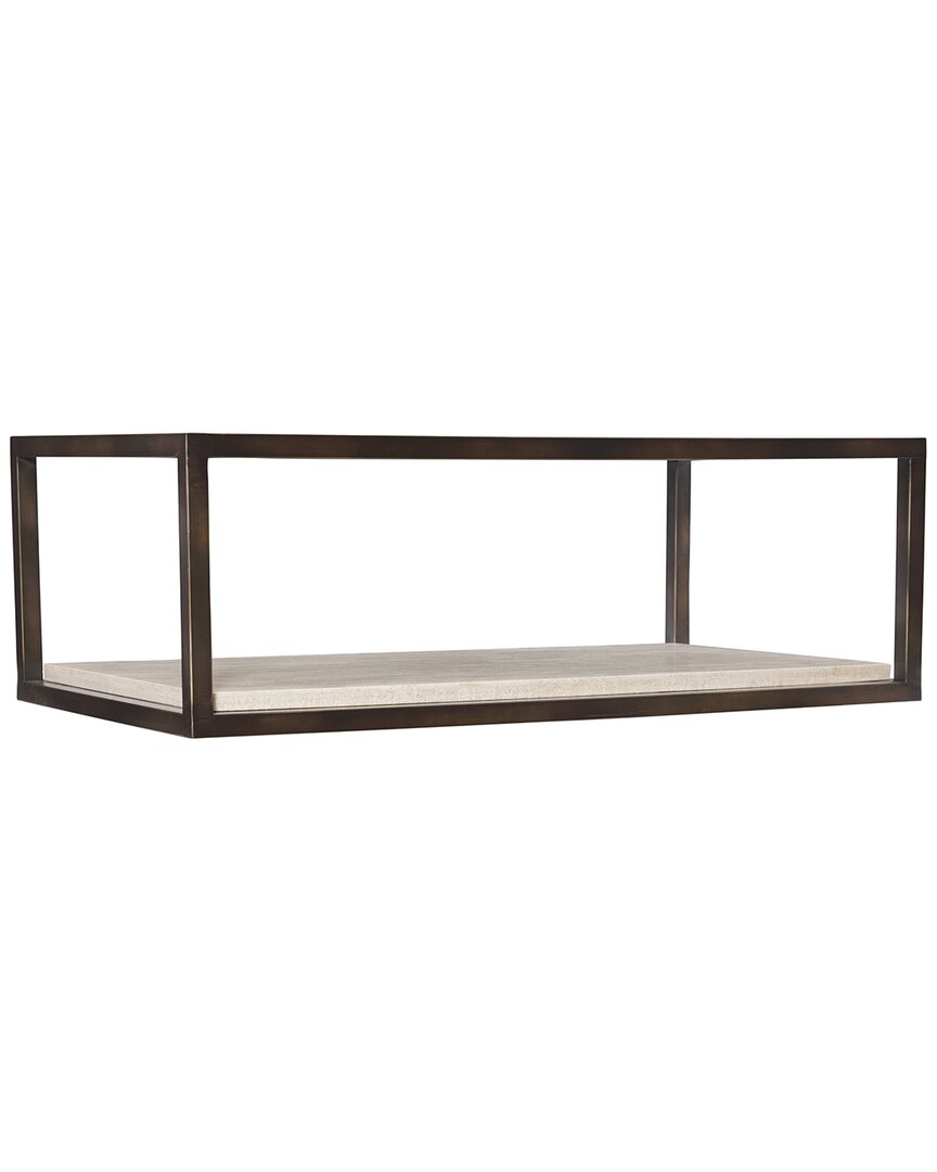 Shop Bernhardt Interiors Kinsley Rectangular Cocktail Table In Metallic