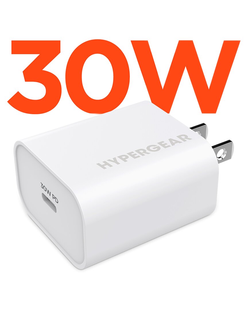 Hypergear 30w Usb-c Pd Wall Charger In White