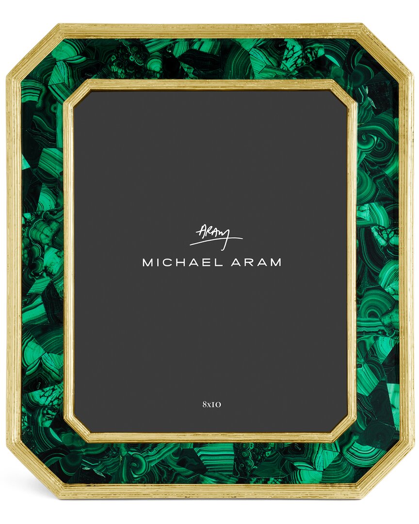 Michael Aram Malachite Geometric Picture Frame In Green