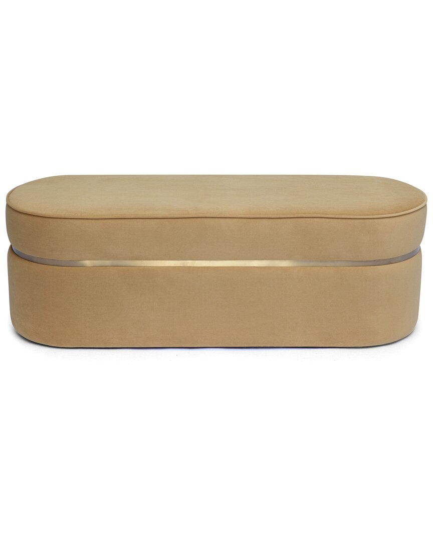 Tov Furniture Pomp Honey Velvet Bench
