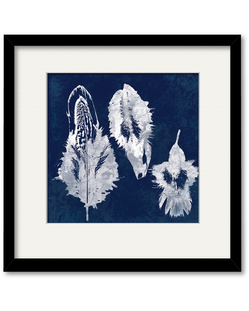Courtside Market Wall Decor Navy Blue Feathers